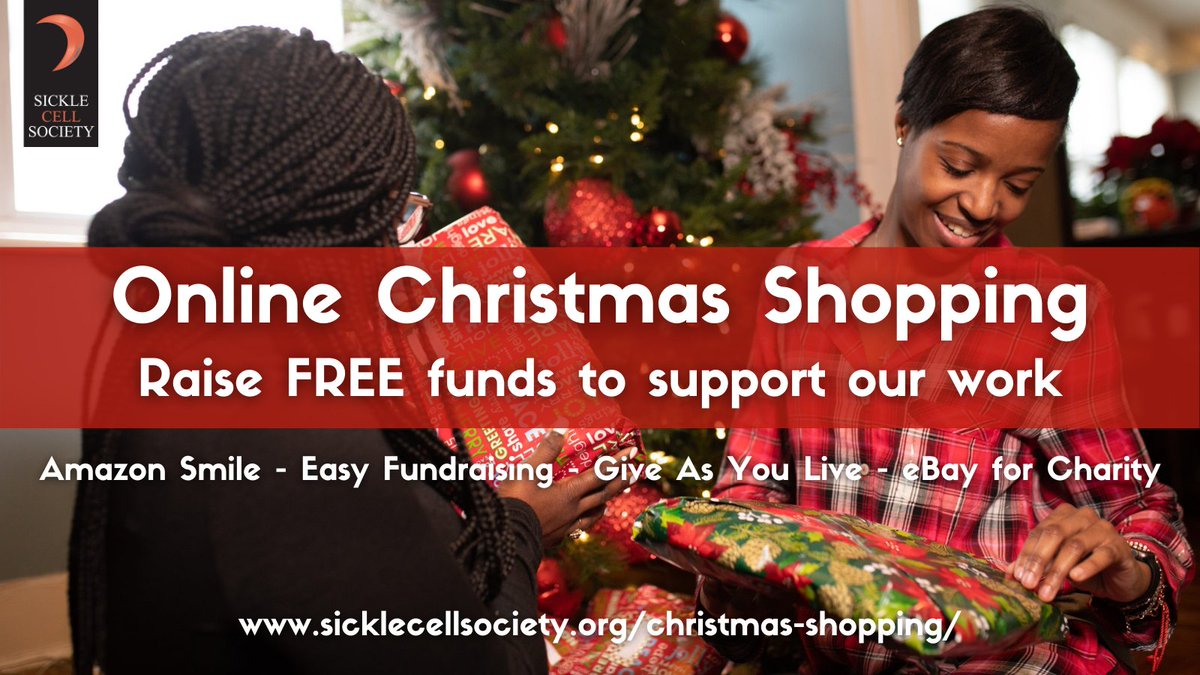 SickleCellUK's tweet image. We know that Christmas is an expensive time of the year, so you may not be thinking about donating to charity, but we want to show you a few options where you can raise donations, at no cost to you, with all your Christmas shopping. Find out more here: sicklecellsociety.org/christmas-shop…