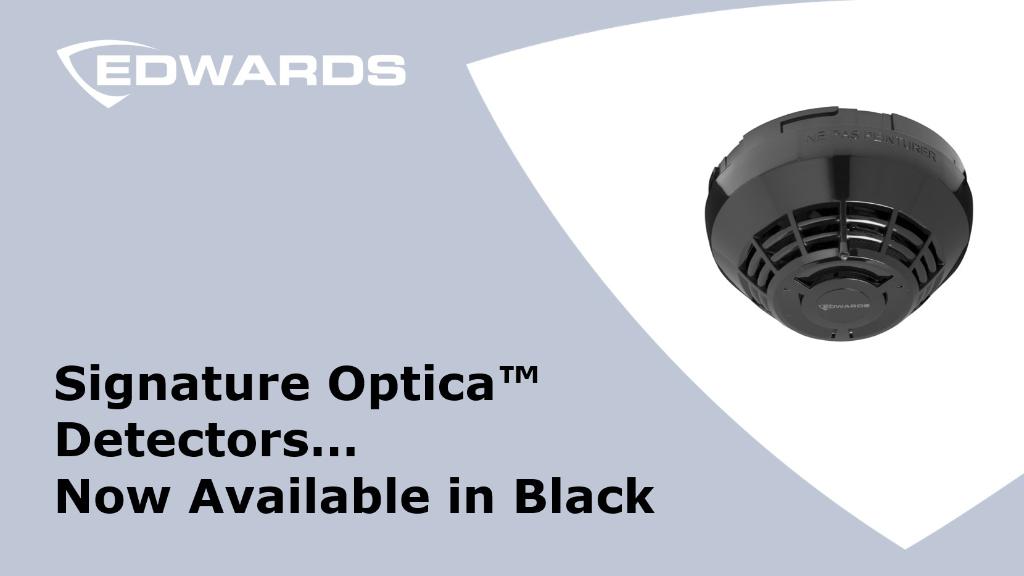 edwards_safety's tweet photo. Signature Optica detectors, already UL268, 7th edition compliant, are now available in black: Popular in entertainment venues, like movie theaters, that want the detector to blend in with a dark background. Learn more: https://t.co/V29Bmr74hf and https://t.co/V29Bmr74hf https://t.co/JL9gCfBrxb