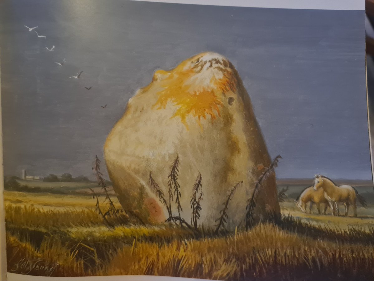 AlexanderVelky's tweet photo. ... a series of paintings published in book form by Carreg Gwalch. Unfortunately I got the 2nd photograph the wrong way around!
1 = #HaroldStone
2 = #DevilsQuoit (a name shared by the former, and others)
#standingstones/#standingstone/#bronzeage #pembrokeshire https://t.co/ZkRasScgb3