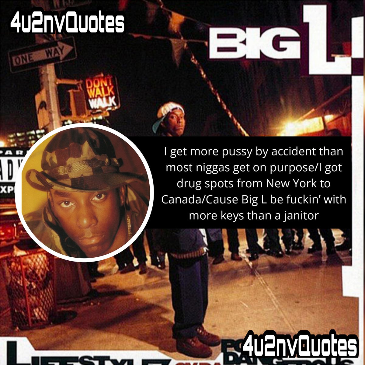 4u2nvQuotes's tweet photo. Throwback Thursday
🎙
FOLLOW 🎼 @4u2nvquotes
🎶
#BigL #throwbackthursday #hiphop #bars #music #musicquotes #musicalquotes #Lyrics #WeAreGDC #Mmemberville #4u2nvquotes https://t.co/N43ENB3Qa6