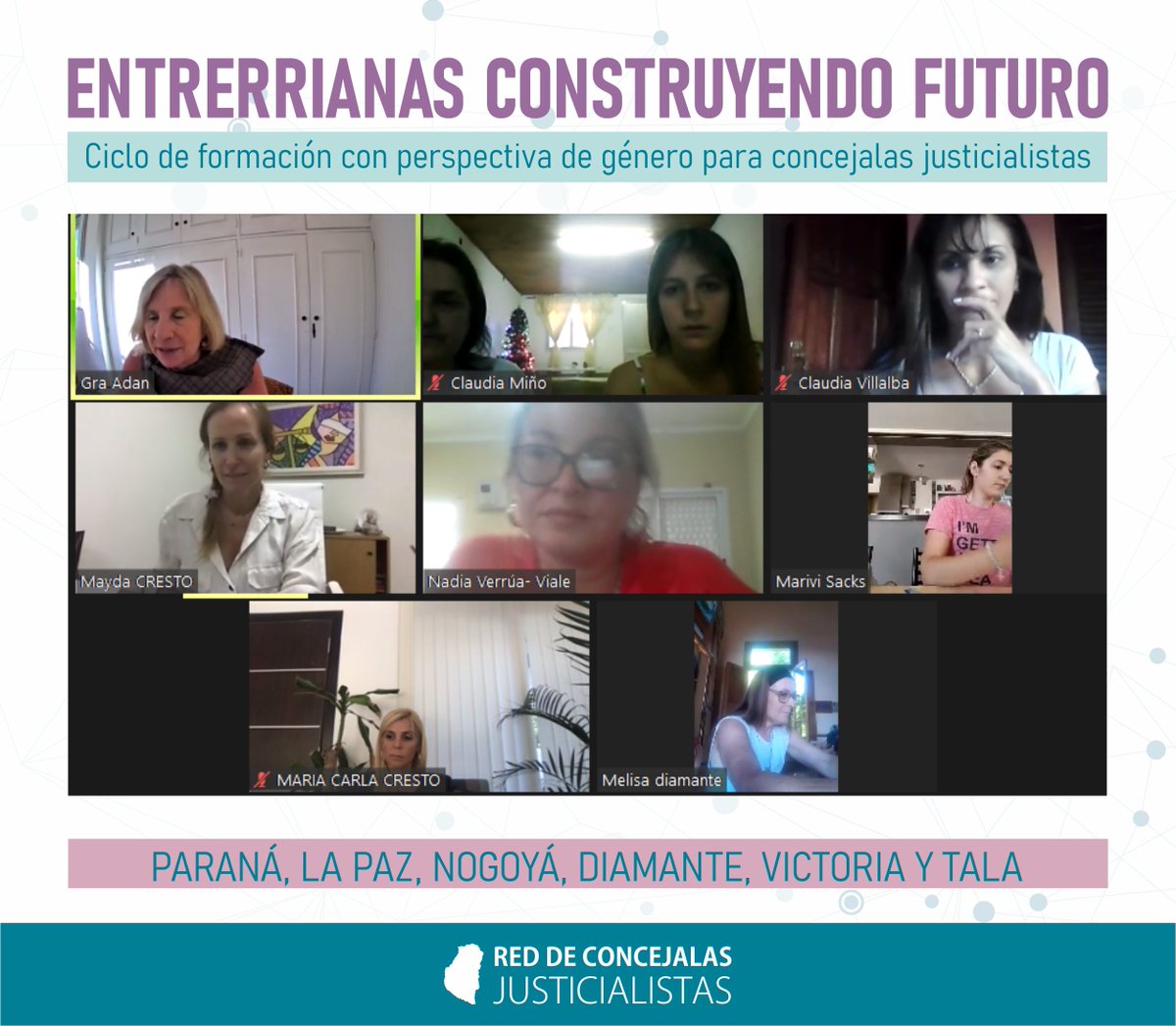 MaydaCresto's tweet photo. Este ciclo denominado “#Entrerrianas construyendo futuro”, nos permite seguir formándonos para continuar en la lucha por una provincia más igualitaria. Gracias @EnriqueCresto, administrador del ENOHSA, por brindarnos esta posibilidad, a partir del convenio firmado con la UNOPS. https://t.co/KxNa0A1CEC