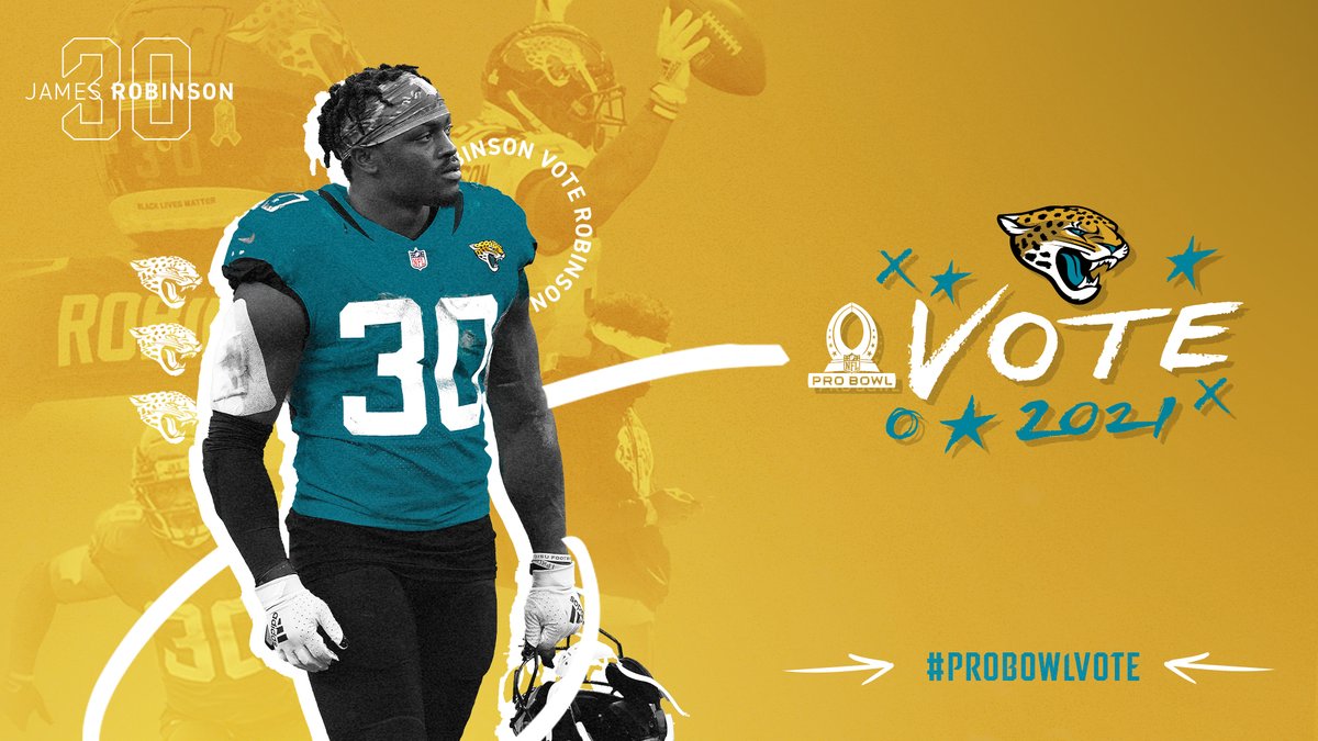 RTs = DOUBLE the Pro Bowl Votes!

#ProBowlVote + <a href="/Robinson_jamess/">James Robinson</a>