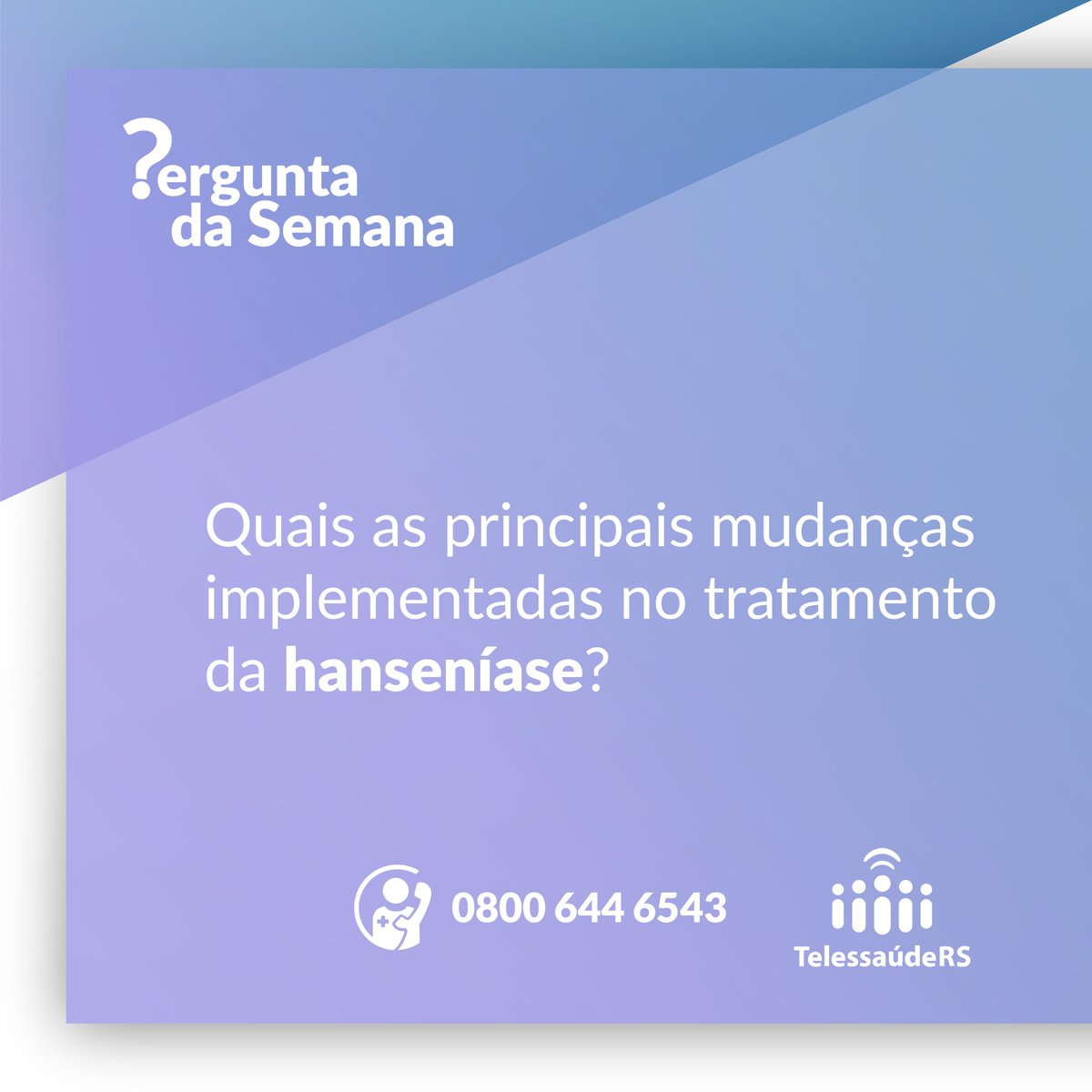 TelessaudeRS's tweet photo. A #perguntadasemana já está disponívem em nosso site. 

https://t.co/OpRJCB9qeN

#telessaúde #telemedicina #ufrgs #atençãoprimáriaàsaúde #sus #saúde https://t.co/fHRUYouAfU