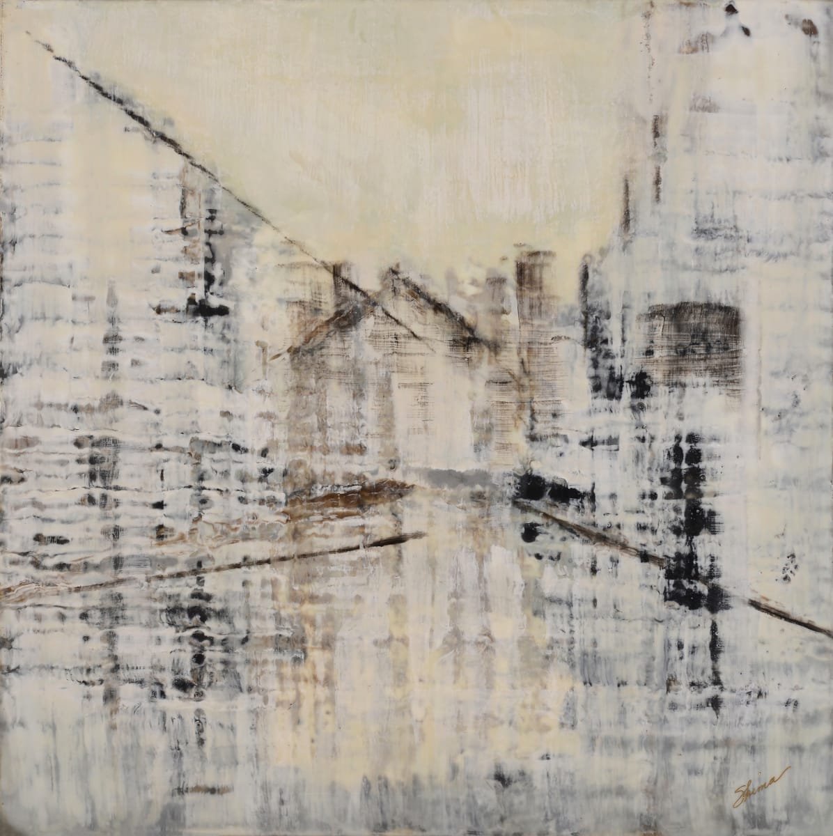 San Diego Artist Shima Shanti is a beeswax and fire painter in the ancient art form called encaustic.