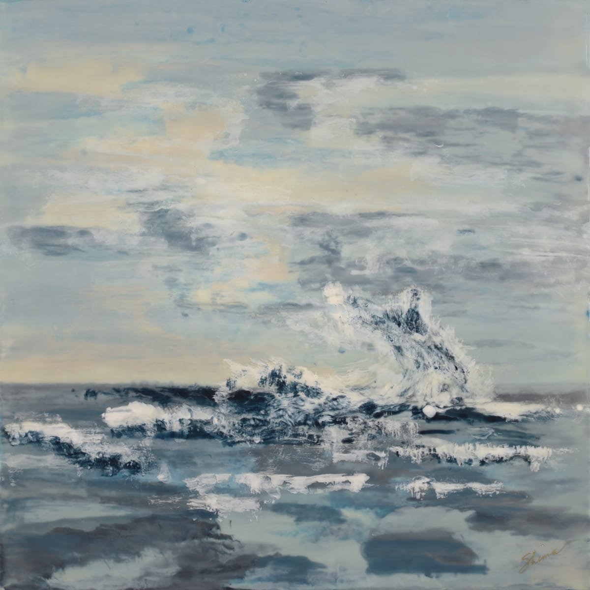 San Diego Artist Shima Shanti is a beeswax and fire painter in the ancient art form called encaustic.