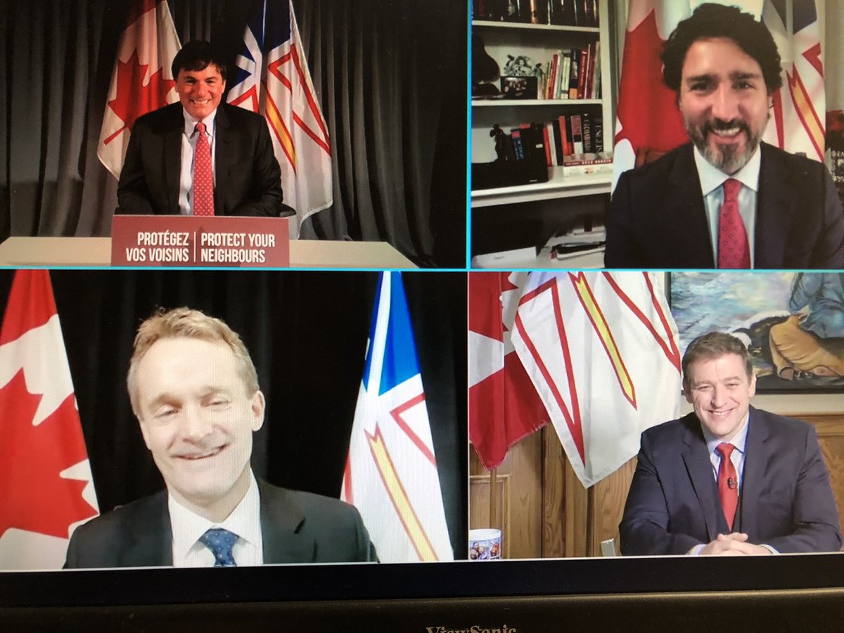 PremierofNL's tweet photo. I am focused on building a bright future for the people of Newfoundland and Labrador. Today, I am proud to say we are taking a bold first step with our partners in Ottawa towards easing the burden of Muskrat Falls — and fostering clean energy potential to benefit Canadians. https://t.co/hAxxEyXnP8