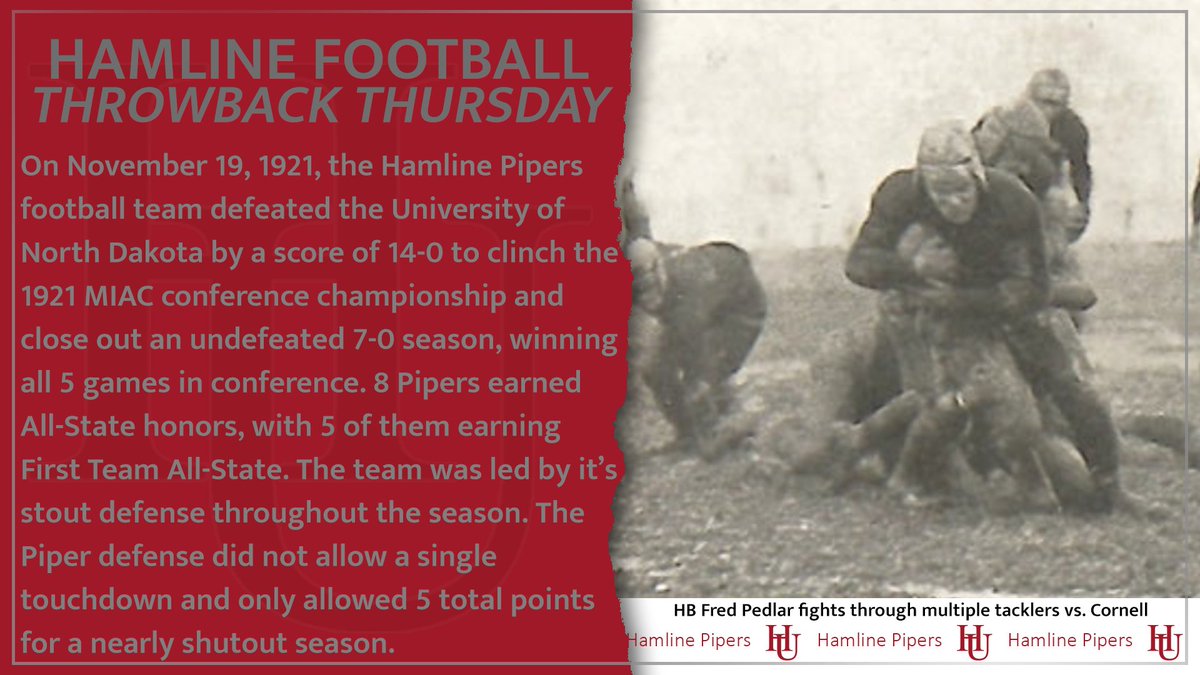 Hamline Football tweet media