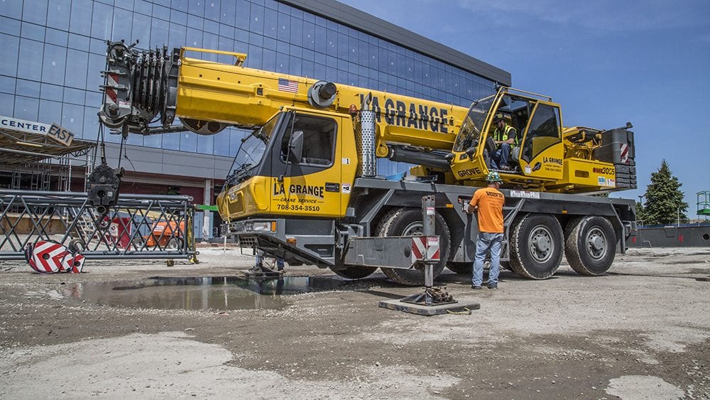 When tricky terrain is a guarantee, you need a rugged crane that will keep up with your team. Our Grove all-terrain cranes boast the brand's patented MEGATRAK® system, which helps keep all wheels on the ground for full maneuverability. bit.ly/34RTsfI