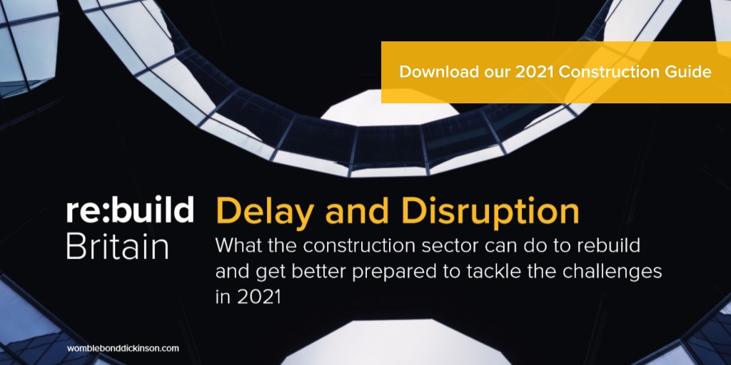 Download our 2021 delay and disruption guide to find out more about how the construction sector can get better prepared to face the challenges of 2021 head on. 🏗️👷‍♂️👷‍♀️ ow.ly/DbT750COhcS

#construction #delay #disruption #Brexit #rebuildbritain <a href="/WBD_ConstructUK/">WBD Construct</a>