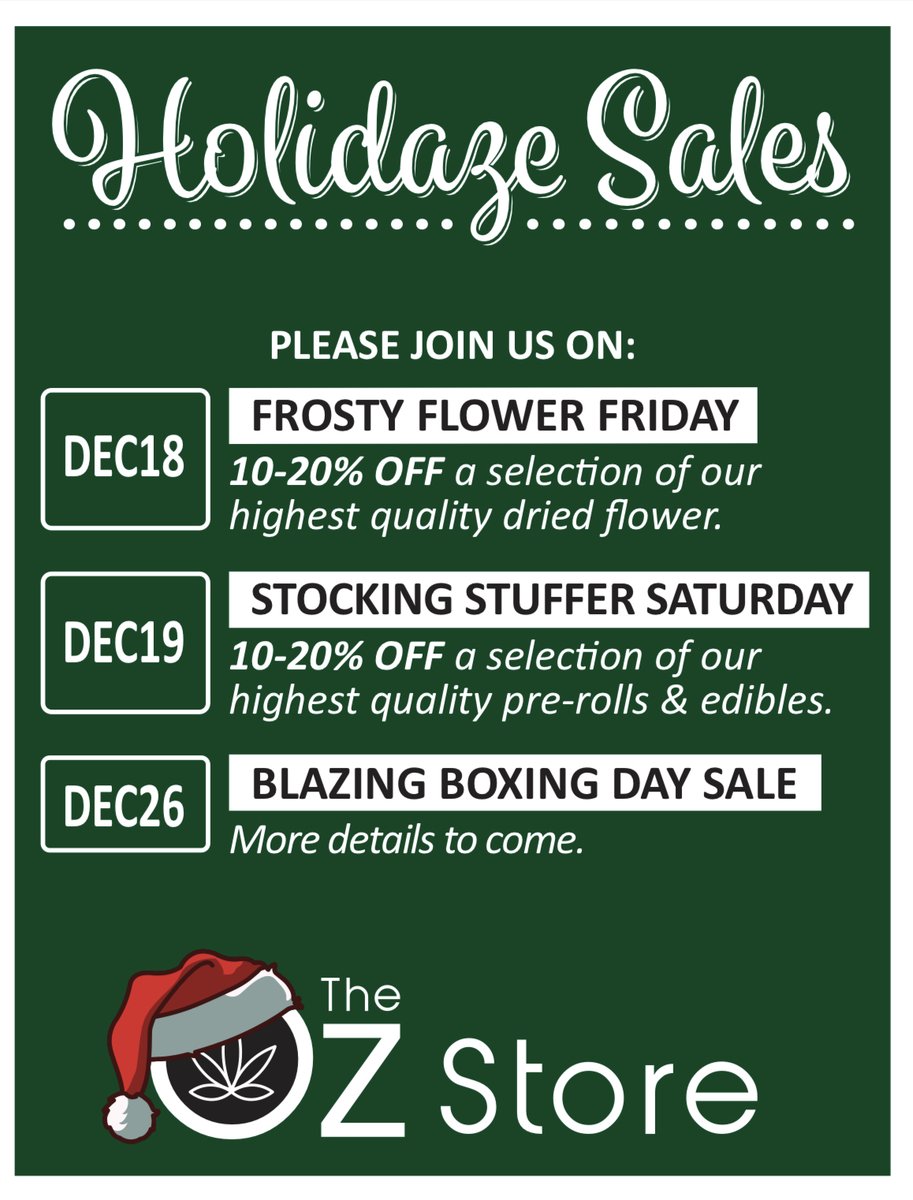 the_oz_store's tweet photo. Dear Santa,

Please give me sick deals on cannabis this Christmas! 🤭😮🤯

#theozstore  #sales #legalcannabis  #deals #orleans https://t.co/pOfKiCIkvC
