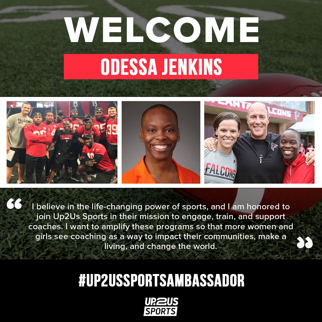 Client news: Odessa Jenkins (@OJENKINS3), CEO of the @wnfcfootball joins @Up2UsSports as an #Up2UsSportsAmbassador! #womeninsports #sportsbiz