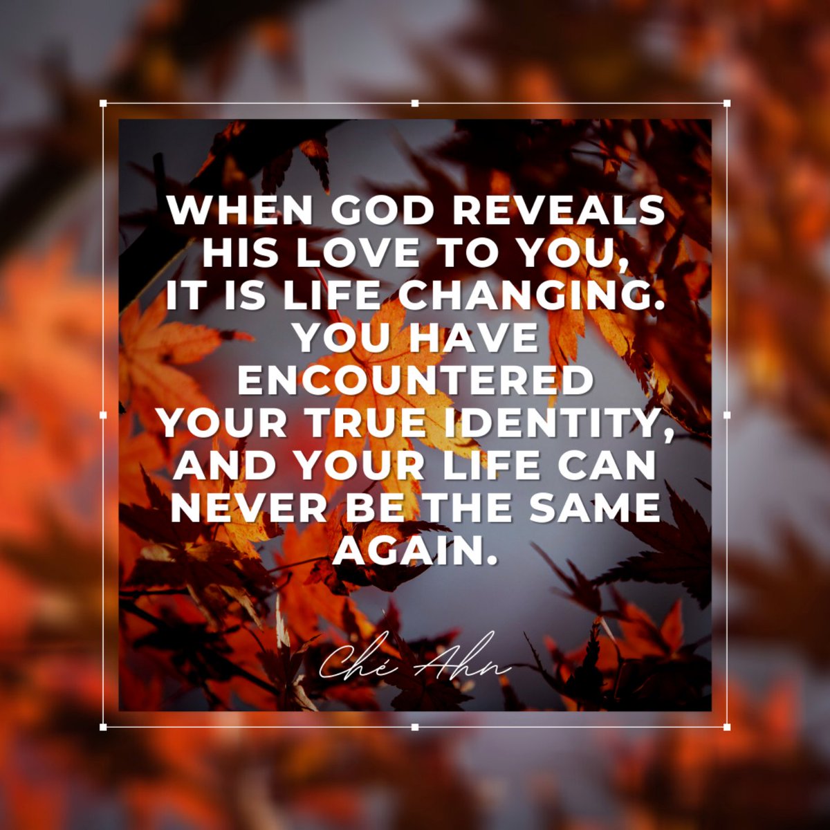 che_ahn's tweet image. You can continually encounter His love. How will you encounter Him this week?
#realQuestion #encounter #identity