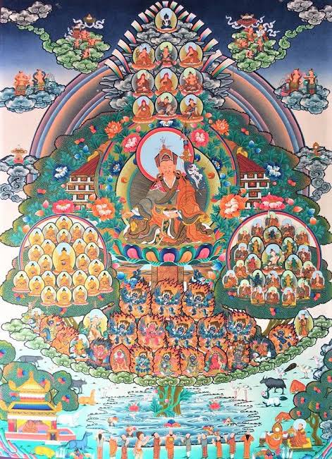 The actual importance of Padmasambhava started to grow in the 10th century when the followers of his school revealed many new revered works on his life as well as new practices. The most important of these was the concealment of spiritual texts both in the mind and the physical -