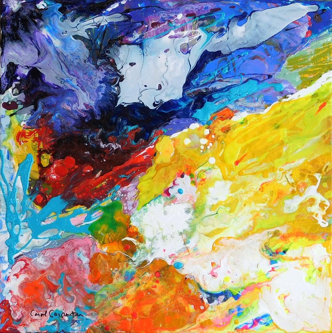 Born in the USA in 1948, Carol Carpenter is an award winning artist who has exhibited her abstract paintings in galleries and museums worldwide.