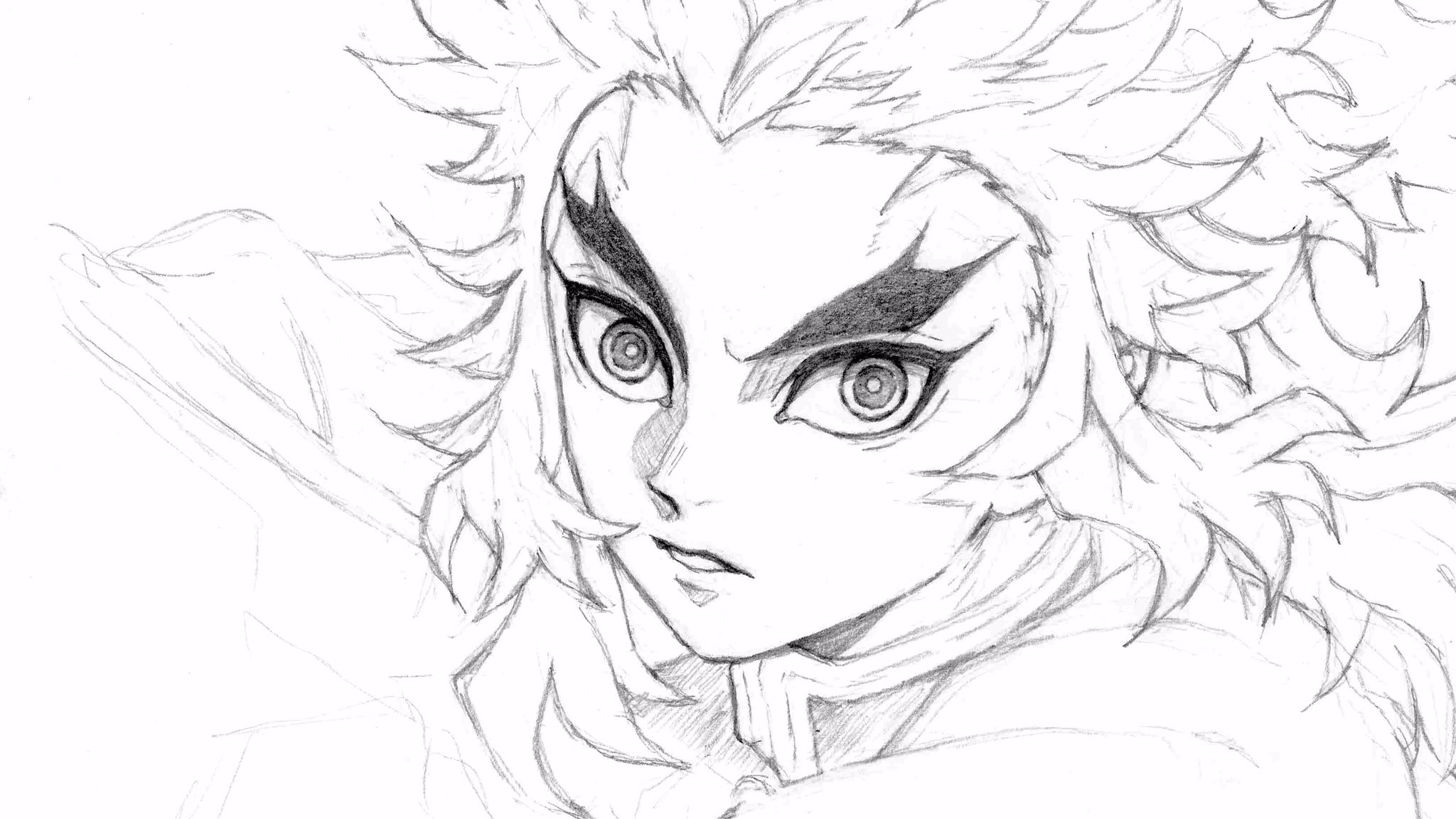 なおやん 煉獄さん描けた アニメ画の美しさを保ちつつ鉛筆の良さを出そうと苦心したらめっちゃ時間かかった 俺は炎柱 煉獄杏寿郎だ 鬼滅の刃 煉獄杏寿郎 鉛筆画 イラスト えんぴつ画 模写 鬼滅イラスト 炎柱 アナログ絵 T