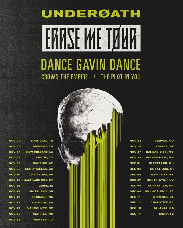 You guys have some sick taste in music.Didn’t even realize it, but that’s WILD.So next up, best tours you’ve ever been able to catch? Here are mine.