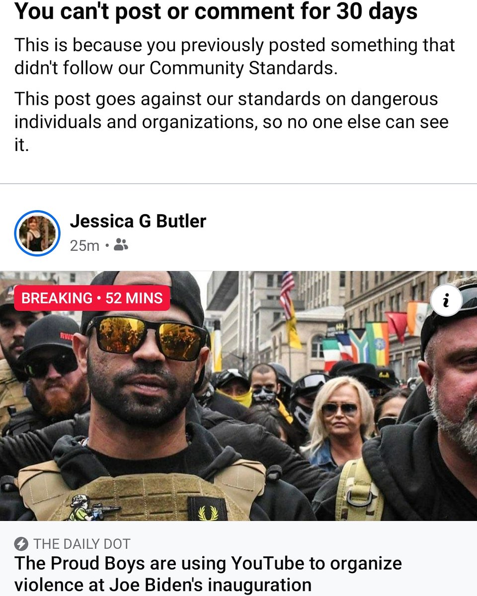 thechsredhead's tweet photo. Hey @Facebook #fuckyou for banning me for 30 days for SHARING an article that YOU ALLOWED. WHY ALLOW THE ARTICLE IF IM NOT ALLOWED TO SHARE IT????? #FUCKFACEBOOK fuck you #MarkZuckerberg https://t.co/WDgPU57rx9