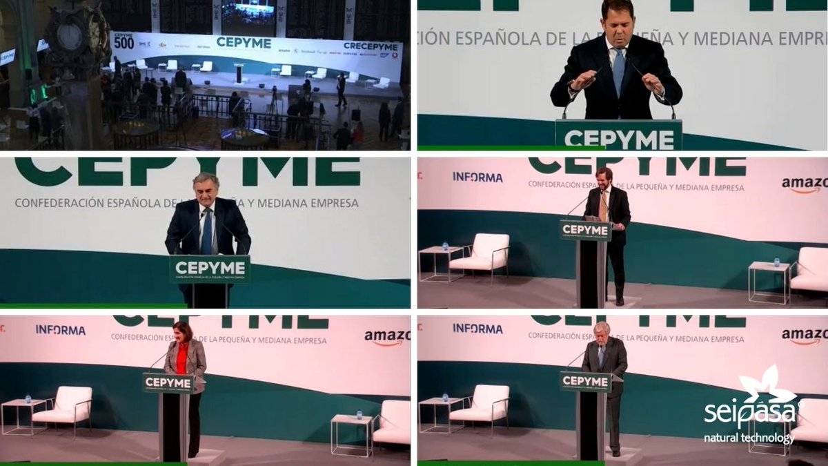 seipasa's tweet photo. La pandemia nos obliga a asistir de forma virtual 💻, pero esta tarde estamos en Madrid en el acto que reconoce a Seipasa en el ranking de las 500 empresas #LíderesEnCrecimiento de @cepyme­ #CEPYME500 https://t.co/ugXXViJtVL