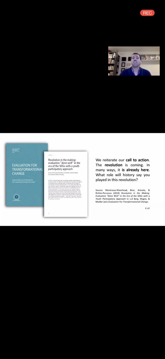 Sawsan_AlZatari's tweet photo. Many #YEEs appear to encourage and nourish acitivism in evaluation.
#Transformingevaluation will be much more difficult and less genuine without including youth. From @KhalilBitar’s contribution to the Evaluation for the Good Anthropocene
@EES_Eval @Eval_Youth @EvalYouthMENA https://t.co/L3qxFksfpU