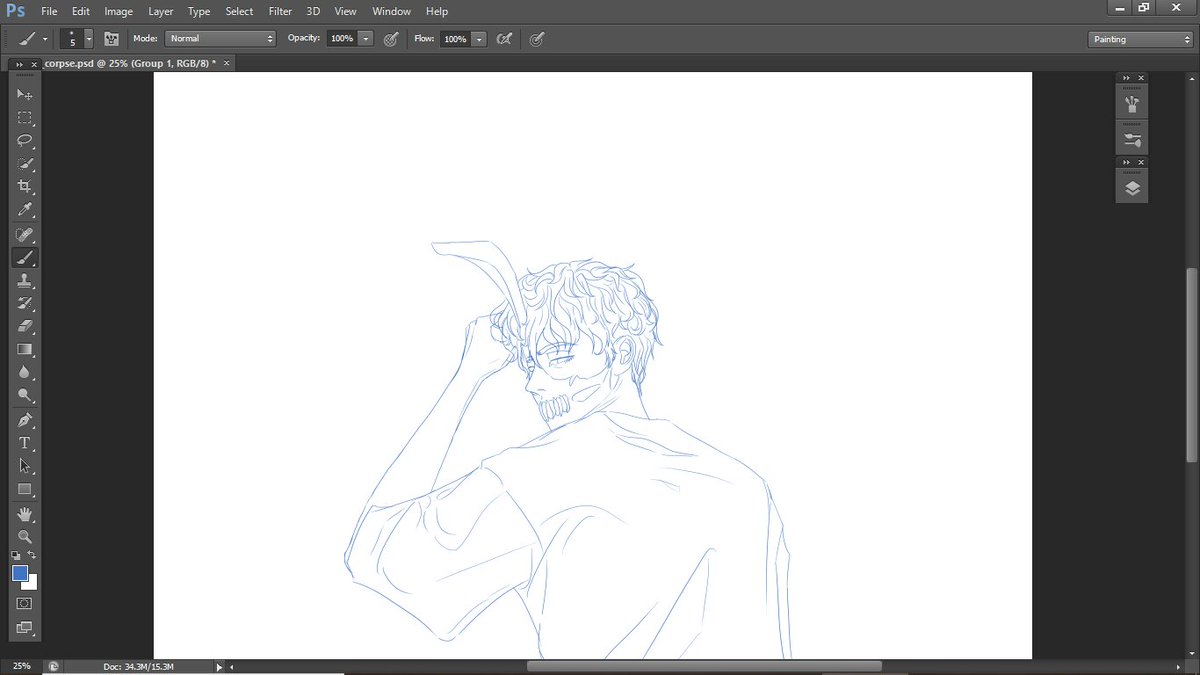 before I go to sleep, I offer you a wip. and you probably know who it is. hehe 