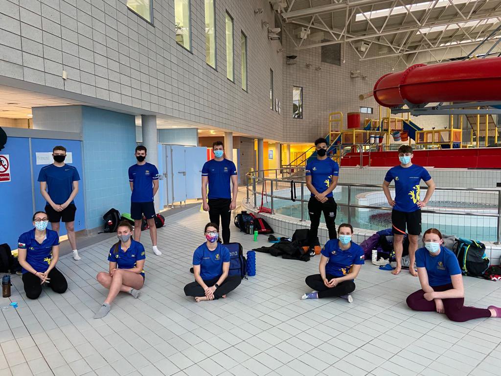 The @CardiffSwimClub teams are ready to go head to head in the <a href="/SwimWales/">Swim Wales</a> #SuperSeries2020. May be the best team win 💪
