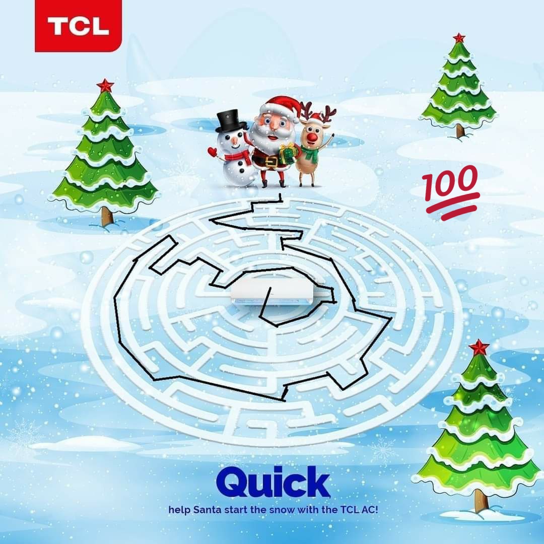 ankitcher's tweet image. Here&apos;s the Solution for #TCLSanta to get to his #TCL_AC  Now he can make snow so we can have a white Christmas