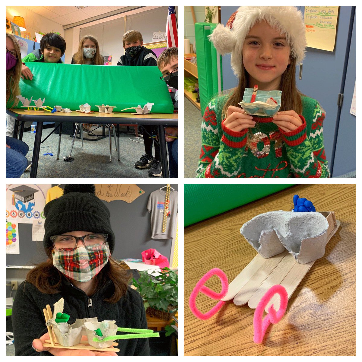 cmavrin1's tweet photo. Our Creative Innovators have been hard at work building sleighs that could travel the greatest distance down a slope. @HumbleISD_SFE @HumbleISD_ADV #criticalthinkers #creativeinnovators https://t.co/CovJDyd0jA