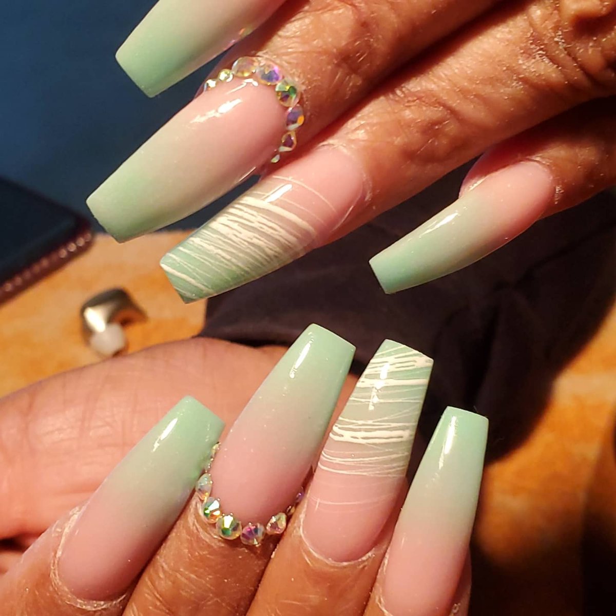 Nailed_by_V's tweet photo. #stilettonails #southernnotstate #georgiasouthernuniversity #therealgsu #gsu24 #statesboronails #georgianailtech https://t.co/A8wrRkrKfQ