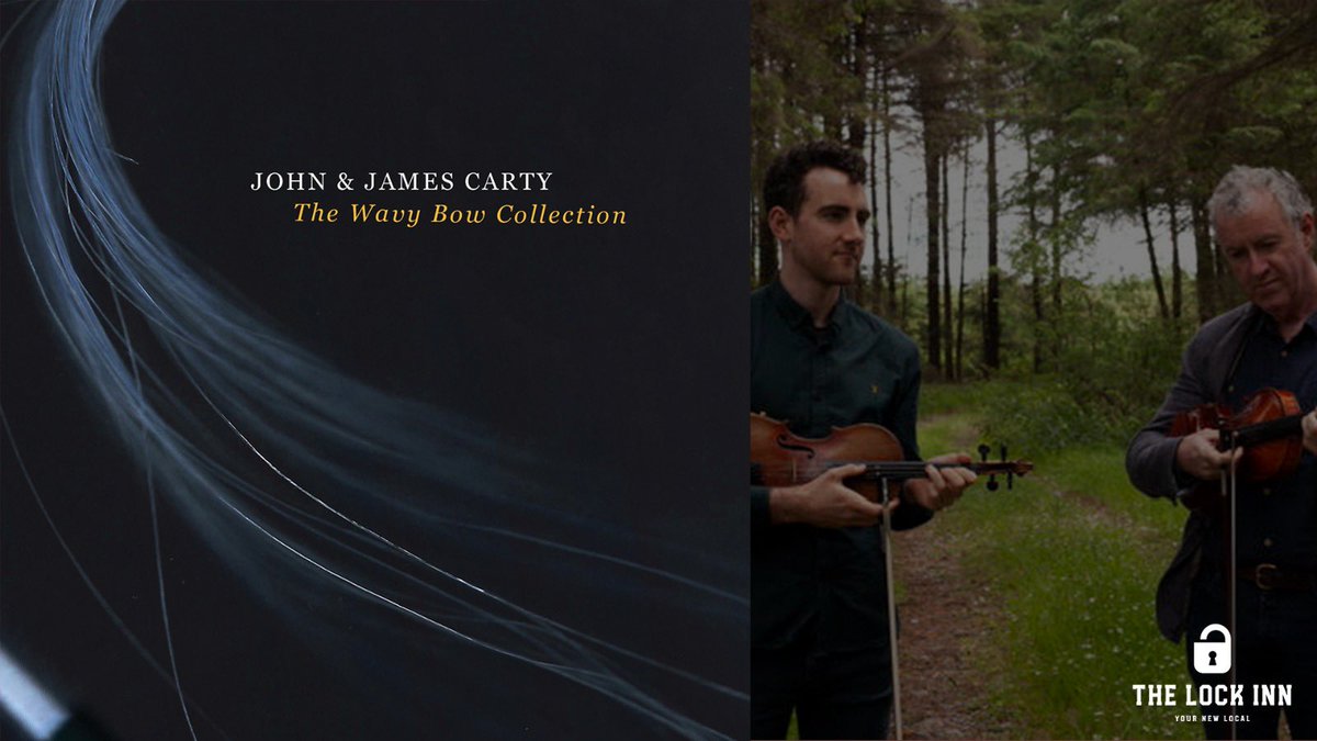Tonight at 8pm we are delighted to welcome you to the online launch of The Wavy Bow Collection from father and son duo, John &amp; James Carty.
​
Recorded live at the Dock Arts Centre, they are joined by Michael McCague on bouzouki and Matt Griffin on guitar thelockinn.io/wavybowcollect…