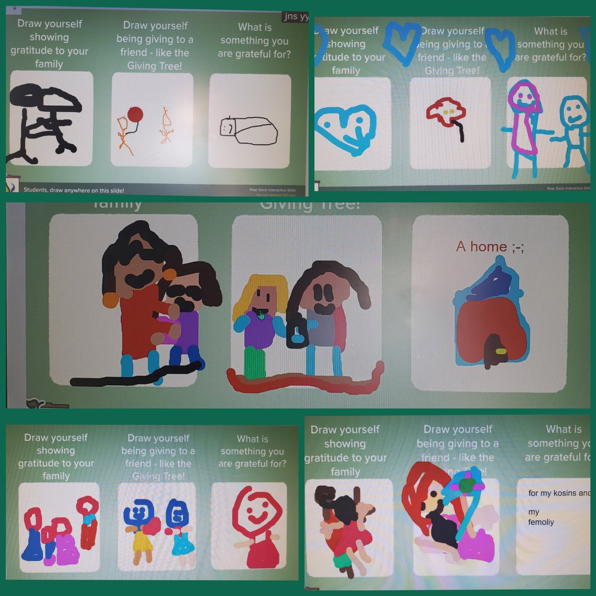 tabryant1027's tweet photo. 1st grade guidance lesson on gratitude & giving @Herndon_ES! After reading/seeing "The Giving Tree", we draw and show gratitude to those we love and share what we are grateful for!!They GET IT!!🥰❤ #kidknowledge #theyGETit #gratitudeallyearlong🤩🙏🏾 https://t.co/e5XSAp7ipm