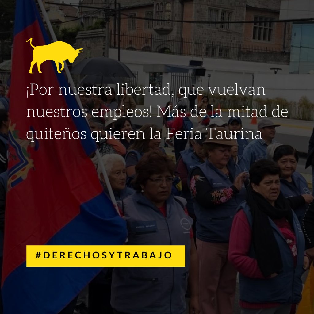 QuitoTaurino's tweet photo. #DerechosYTrabajo, la Libertad no se puede consultar en una papeleta. 
#TrabajoYLibertad
#9AnosSinJusticia @CorteConstEcu https://t.co/QlWUidroCP