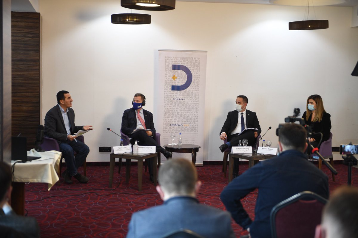 Welcome timely @democracy_plus discussion on #EuropeanReformAgenda to reinvigorate 🇽🇰 attention on priority reforms, SAA implementation & European path. Kosovo needs strong focus on European agenda to improve lives of people. Key role of Gov, Assembly & CSOs. w/ @dritonselmanaj