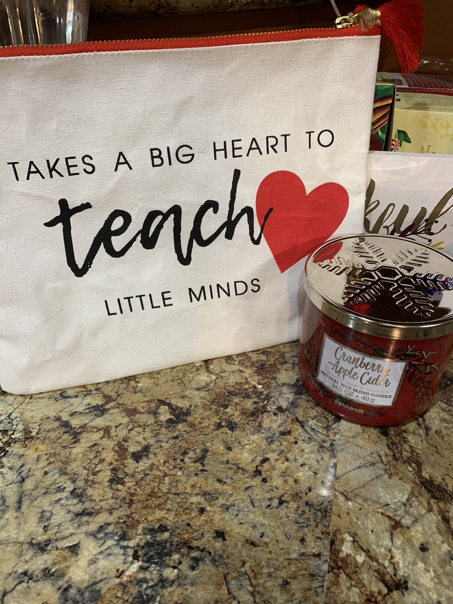 Sherry_WHS's tweet photo. Day two of WHS Secret Santa week and I couldn’t be happier!  Love my surprise!!  #favoritescent #lovesurprises #feelingthankful https://t.co/52zZI8HSiX