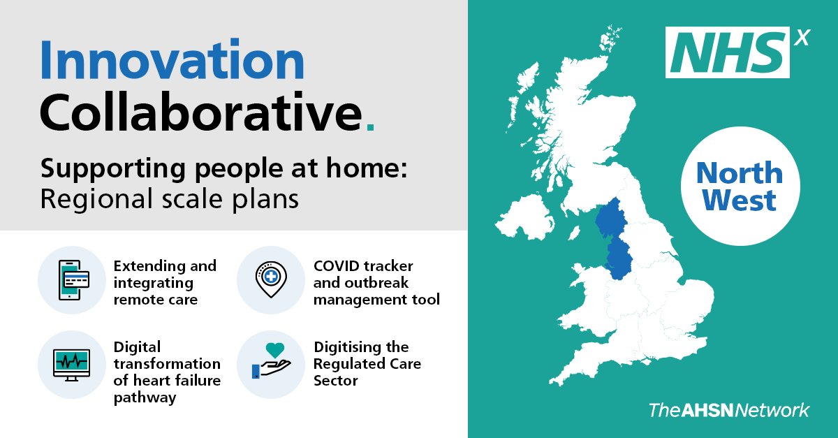 HealthInnovNet's tweet image. 📣 Join the Innovation Collaborative! Together with @NHSX we&apos;ve created the #NHSXInnovCollab to help support regions to scale digital technologies to support people at home, via FutureNHS. 

Find out more 👇
future.nhs.uk/connect.ti/Inn…

#AHSNs