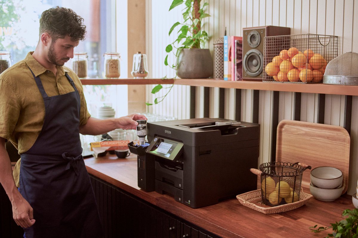 IndiaEpson's tweet image. Print lots with less downtime! Thanks to Heat-Free Technology, our inkjet printers use fewer parts that need replacing than in a laser printer, and our printheads are not a consumable. You can just fill it with ink &amp;amp; start printing. To find out more visit: bit.ly/388cK0p