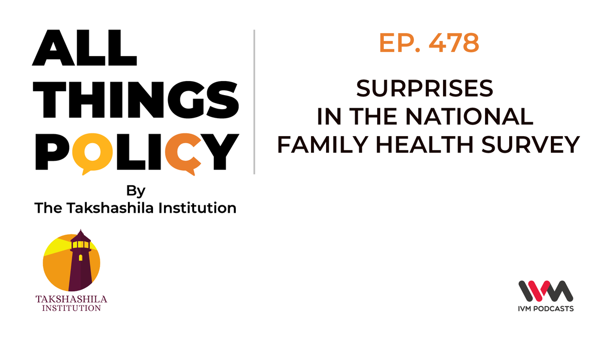 IVMPodcasts's tweet photo. Which indicators did well in the latest National Family Health Survey? 

@AKanisetti talks to @SunilaDixit and @TheNaikMic about the findings on child nutrition, vaccination and family planning.

Listen in:https://t.co/VA6MzCxVeO

#AllThingsPolicy #Podcast #IVMPodcasts https://t.co/qQCiPCRpMY