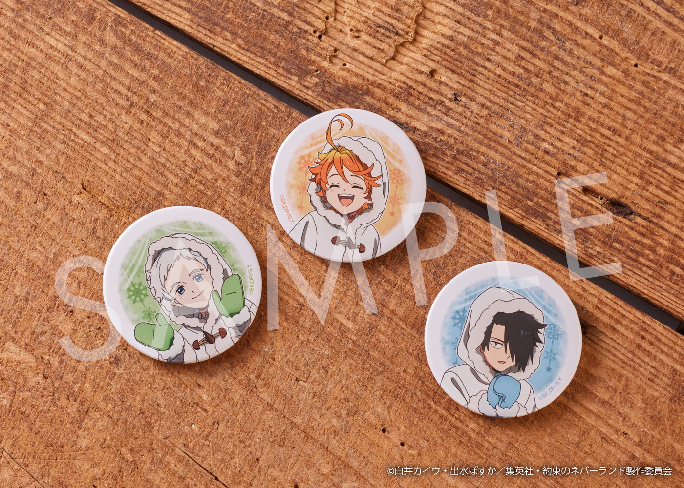 約束のネバーランド　ジャンプフェスタ　アクリルバッジ　レイ　希少 約束のネバーランド】レイ カンバッジ 描き下ろし ver. 缶バッジ