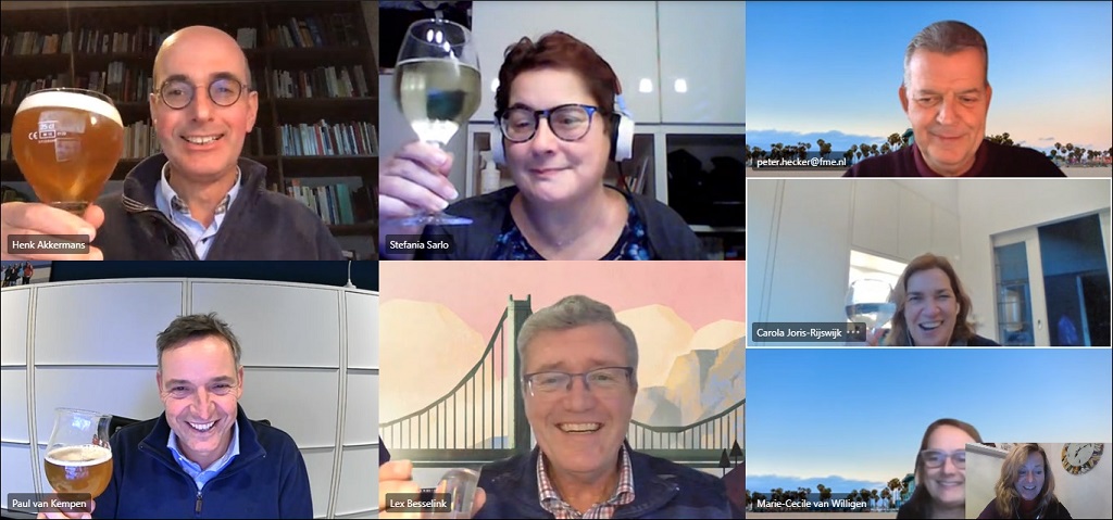Het <a href="/WorldClassMaint/">WCM</a> team sluit de brainstormmeeting af met een proost. We wensen iedereen hele fijne feestdagen en een gezond en voorspoedig 2021! #allthebest #stayhealthy