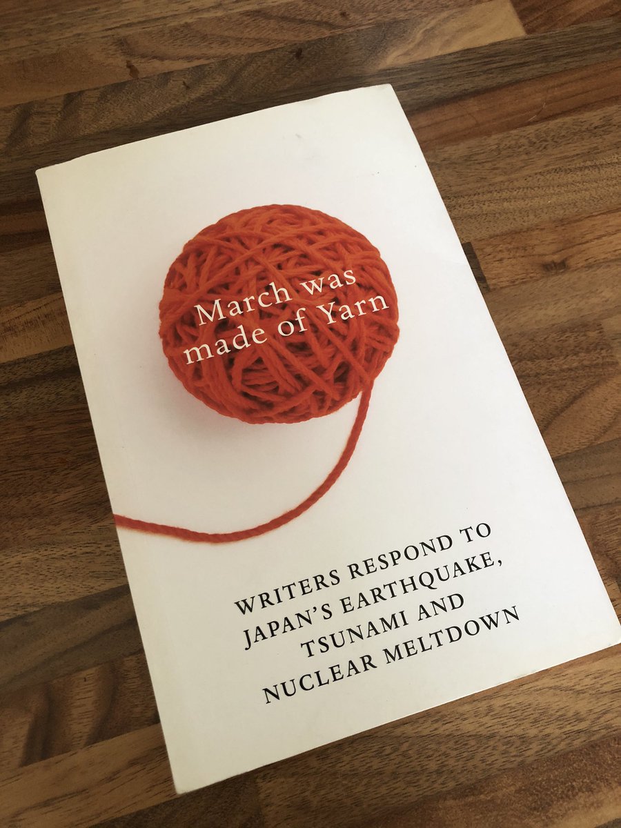 KirstyLewin's tweet photo. Literary research for my fictional account of the devastating impact of a climate change event on a Scottish city. Thanks to #askPenguin for the tip! March was made of Yarn. #readingforwriting https://t.co/dsnqDDF1YM
