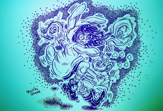 #寒いから暖かそうな画像貼る

#イノウエノリコの絵
#イラスト 