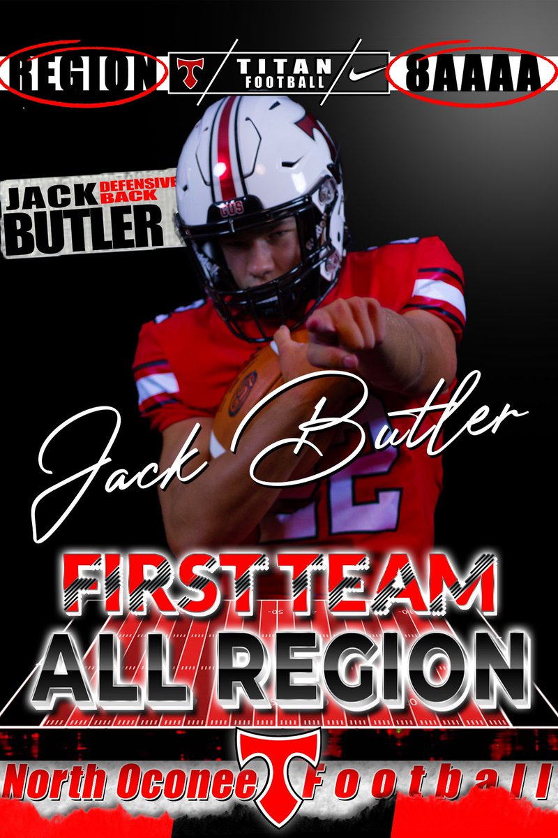 NOHSFootball's tweet photo. 🔴⚪️⚫️ Congratulations to our 2020 Region 8-AAAA 1st Team All-Region Players for Defense! #HoldTheRope #GUS

Senior DL #5 Michael Conley
Senior DB #22 Jack Butler
Senior LB #8 Gavin Bloom

@OconeeSports @GPBsports @ocleadersports @High5Sports @RecruitGeorgia @ABHpreps https://t.co/upco6eHF6m