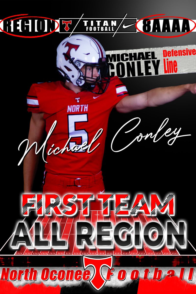 NOHSFootball's tweet photo. 🔴⚪️⚫️ Congratulations to our 2020 Region 8-AAAA 1st Team All-Region Players for Defense! #HoldTheRope #GUS

Senior DL #5 Michael Conley
Senior DB #22 Jack Butler
Senior LB #8 Gavin Bloom

@OconeeSports @GPBsports @ocleadersports @High5Sports @RecruitGeorgia @ABHpreps https://t.co/upco6eHF6m