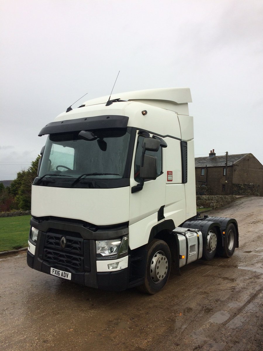 CrossHeights's tweet photo. Vehicle For Sale:
2016 (16-plate) Renault T460 6x2 Midlift Tractor Unit
Features include:
460hp, OptiDriver Auto Gearbox, High Roof Sleeper Cab, Fridge, 620,503.3km, September 2021 MOT, Good condition
https://t.co/Rnor7zj6g0
#renaulttrucks #renaultt #truckforsale #crossheights https://t.co/rmZwhy2nTT