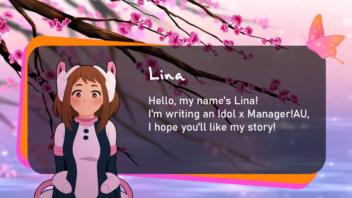 Hi everyone, it's time for our spotlights, starting with our amazing authors ☆*:.｡.o(≧▽≦)o.｡.:*☆

First off, let us introduce our lovely @MAIIZONOS who is working on a turbulent #kacchako show-biz story ❤️