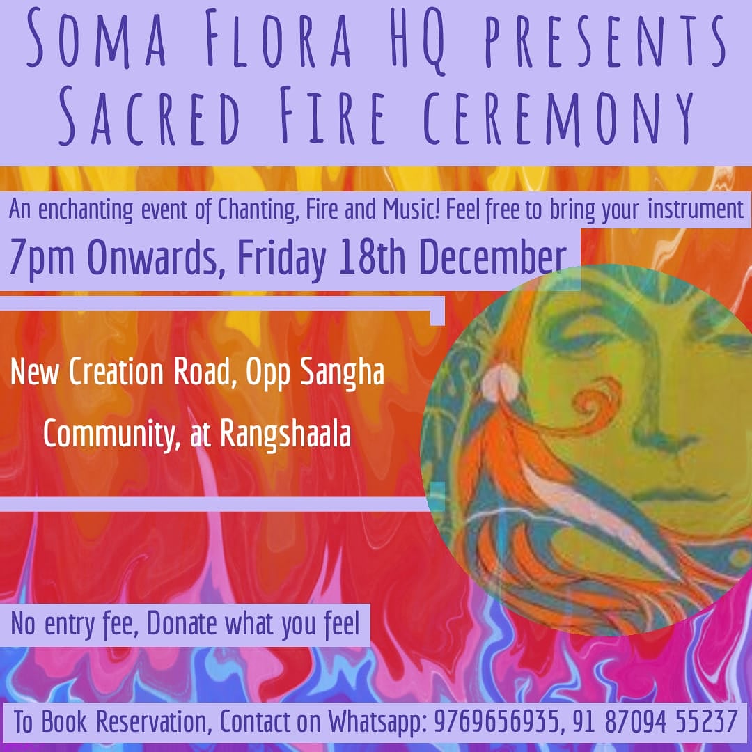 cbd_india's tweet photo. 💥 𝐓𝐎𝐌𝐎𝐑𝐑𝐎𝐖 💥 𝐃𝐄𝐂 𝟏𝟖𝐓𝐇 𝐚𝐭 𝐑𝐀𝐍𝐆𝐀𝐒𝐇𝐀𝐋𝐋𝐀

If you are around #auroville in #pondicherry - Hop on in! 

Join in and Vibe✨with our Tribe 😇 As @flora_soma has its first ever event with a magnificent &amp; Sacred Fire 🔥 Ceremony with Music 🎶! 
#Fire #Dance https://t.co/5gcZ81eOgM