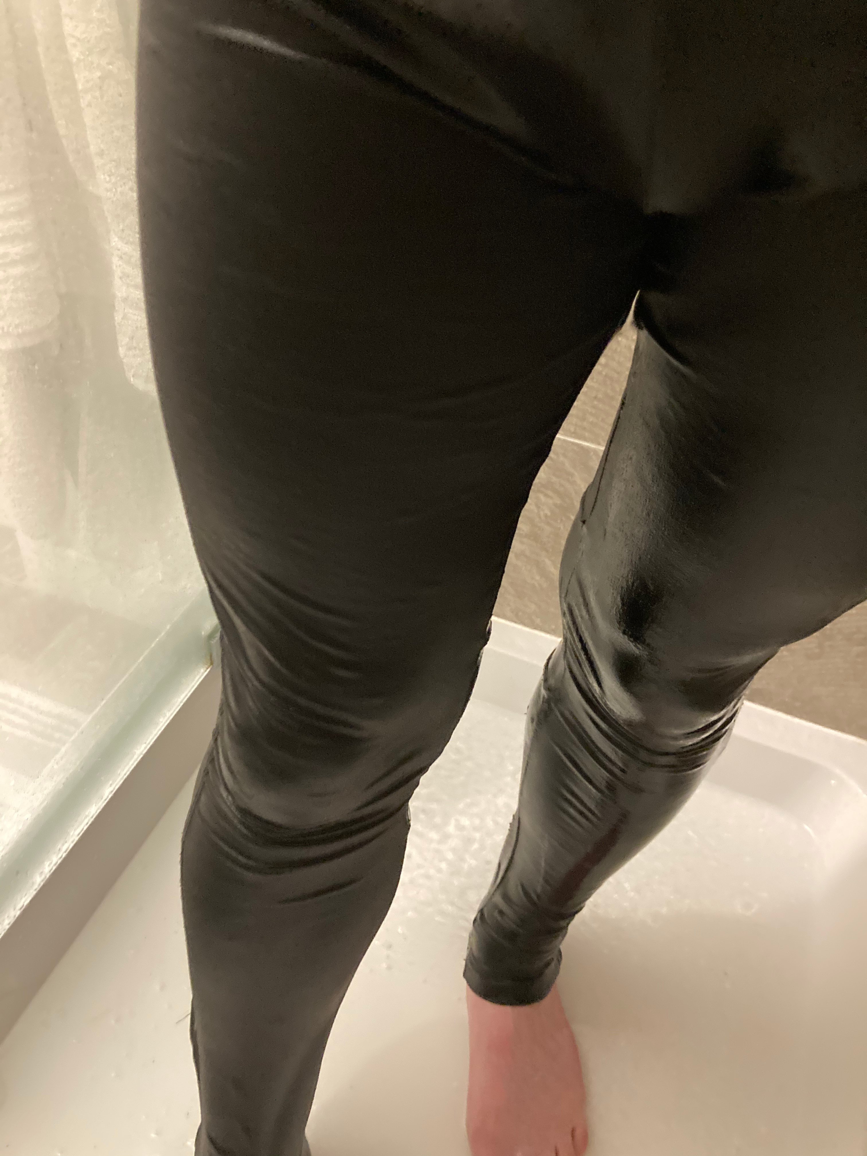 Tgirl Zoe on X: #wet #leggings in the shower gets me #excited   / X