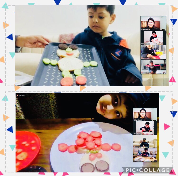 nischal_ritika's tweet photo. ‘There is no man like a Snowman⛄️’
After reading the story’ #SnowmanMagic’ #kindergarten students made their own #edible #snowman. #Day4 #creativity #Christmas #EYTalking #festivevibes #christmasspirit @deepa_nanda @AneeshaSahni @Prometheus_Edu @KukretiPallavi https://t.co/FnHYDOAvVR