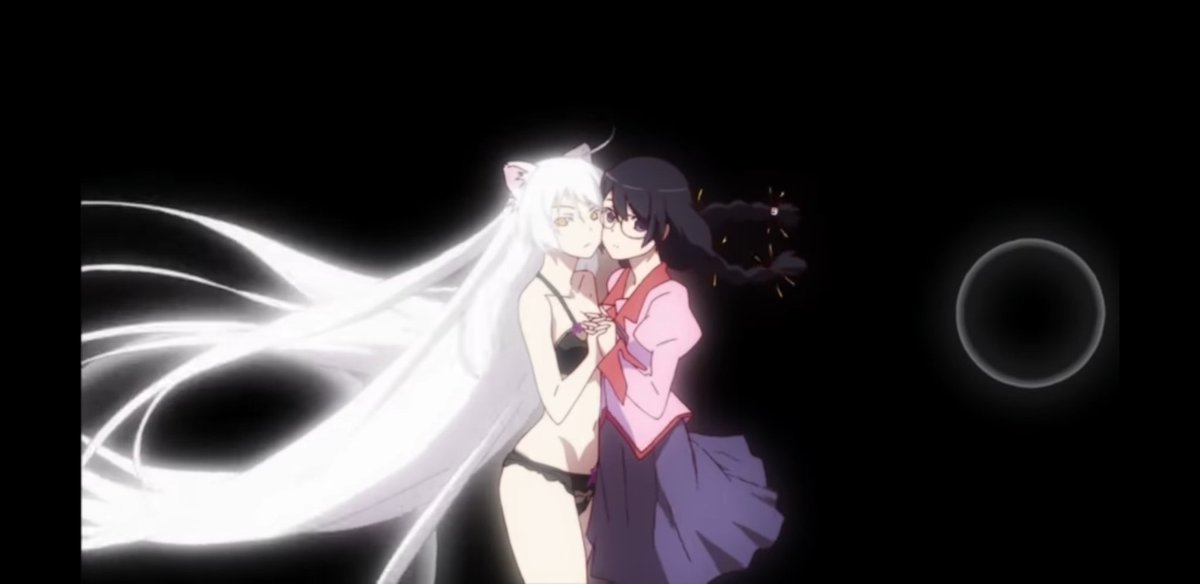 This is her form of acceptance and acknowledgement of her dark side, the very dark side that she has been suppressing, the side that makes her human. Hanekawa finally asks for help, from the very person she hates, has ignored and contained, herself.