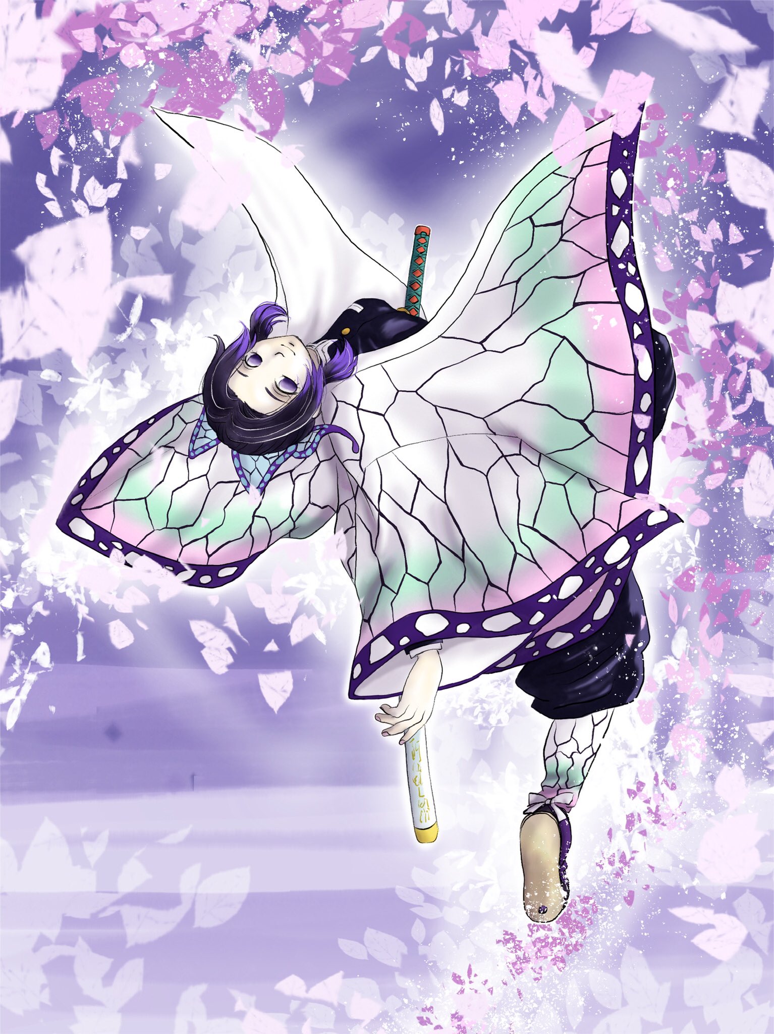 もにまいこ 絵描き 原作にこういうカットあったかなと思いながら描いたしのぶさん 胡蝶しのぶ よく見ると葉っぱ 蝶々めんどくさかったです Illustration Art Adobefresco イラスト 鬼滅の刃 T Co 4zixffufu4 Twitter