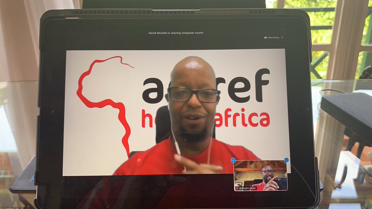 daktari1's tweet photo. What a Year! @davidmuriithi #DJDlite hosting our @Amref_Worldwide Virtual End of Year Party NOW! Over 500 staff in attendance. The biggest End of Year Party we have ever held together because our 1500 staff are spread geographically across the world. Itโs a year of Firsts ๐๐ฝ๐๐ฝ๐๐ฝ https://t.co/Ii5pxHI66r